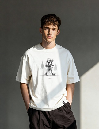 Футболка оверсайз из хлопка Alexika Футболка   Alexika  Турист