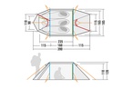 Удобная трехместная палатка с двумя входами Tatonka Arctis 3.235 PU