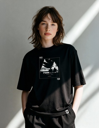 Футболка оверсайз из хлопка Alexika Футболка   Alexika У палатки