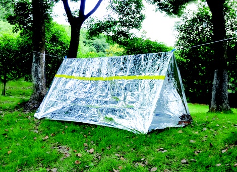 Палатка термосберегающая, туба. AceCamp Reflective Tube Tent - Silver