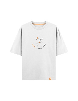 Футболка оверсайз из хлопка Alexika Футболка   Alexika Счастье рядом