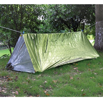 Палатка термосберегающая, туба. AceCamp Reflective Tube Tent - Green