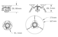 Газовая горелка со шлангом Fire-Maple FMS-105 