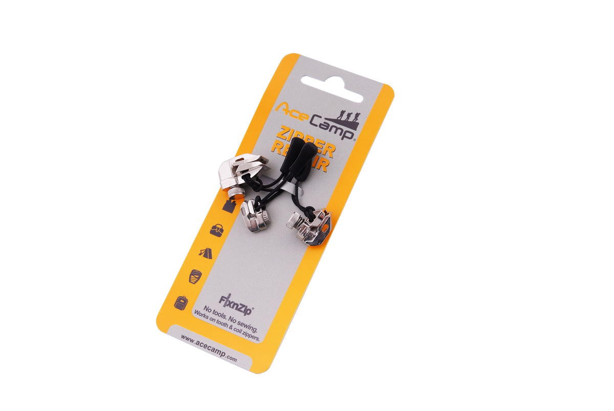 Ремонтный набор для молний,  никель, 3 размера
 AceCamp Zipper Repair Nickel, 3-pack