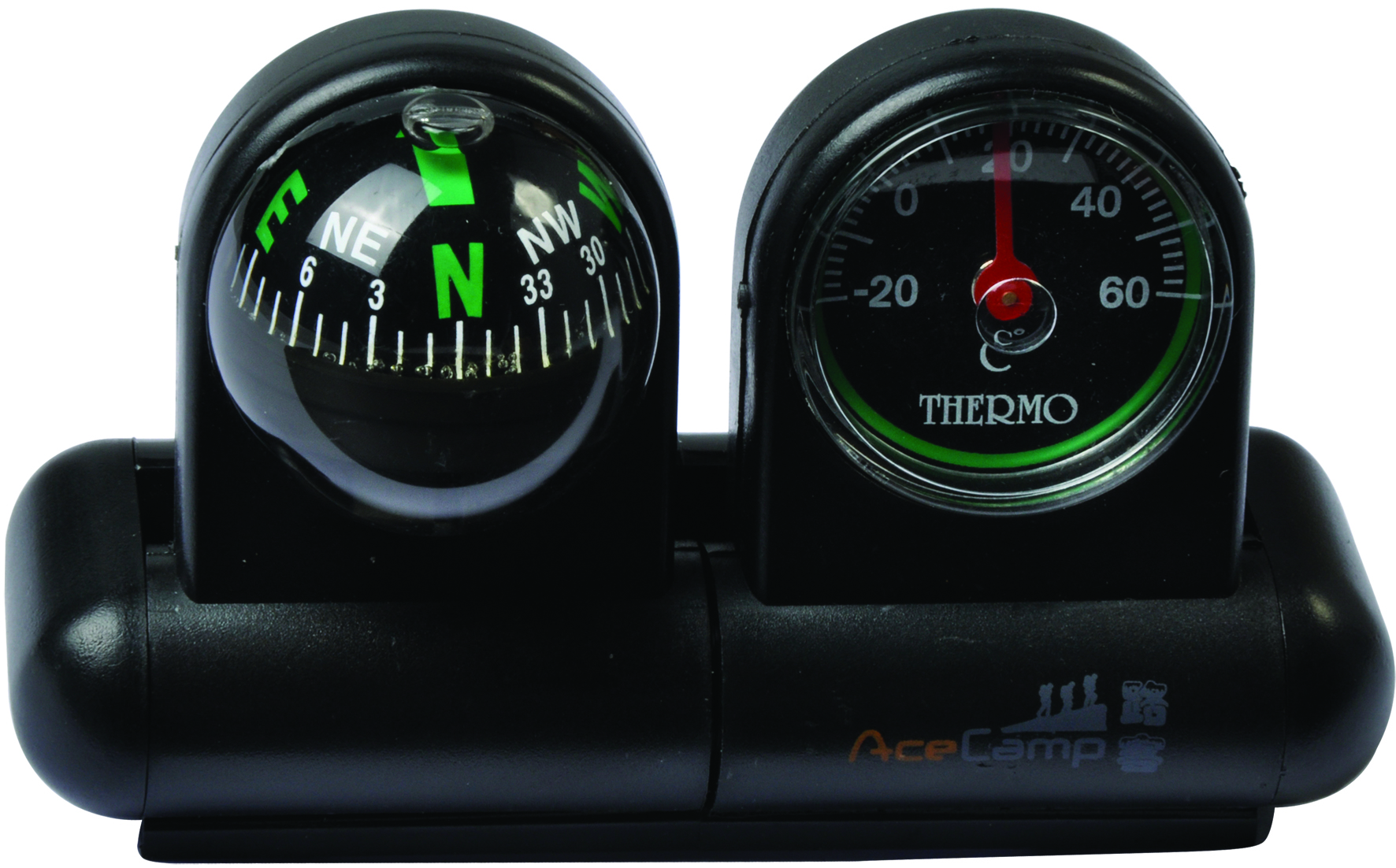Компас автомобильный с термометром и гироскопом. AceCamp Car Compass with Thermometer