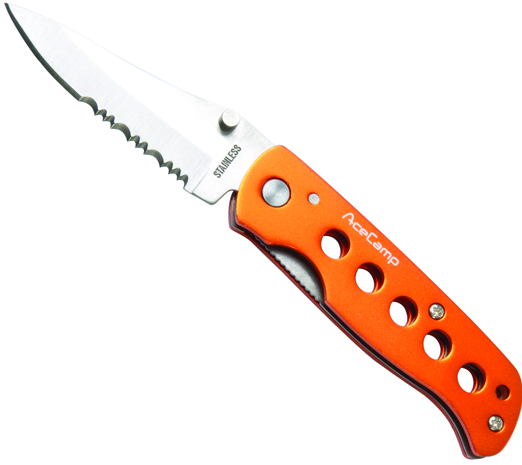 Нож складной. AceCamp Folding Serrated Knife