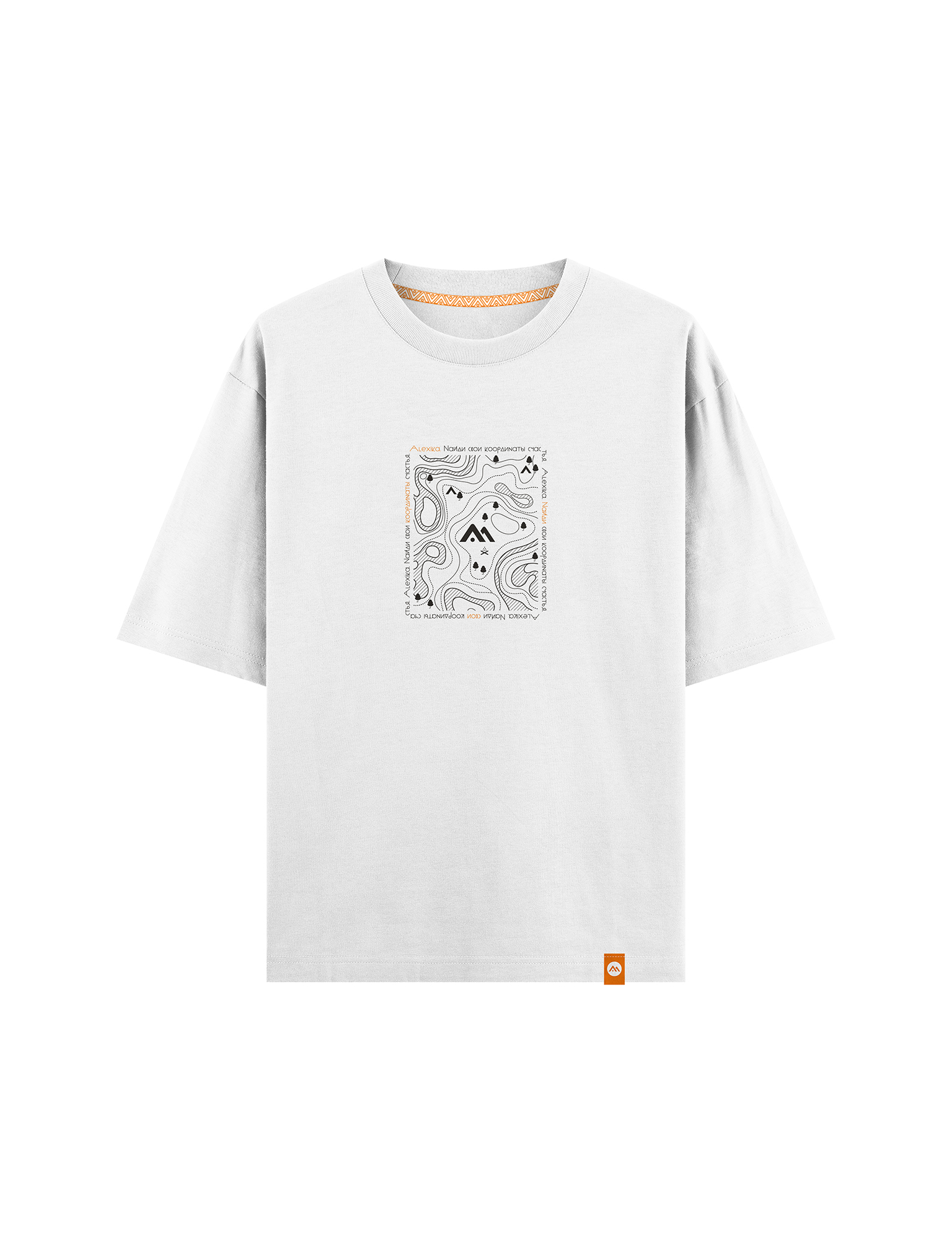 Футболка оверсайз из хлопка Alexika Футболка   Alexika Координаты
