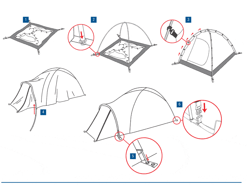 Инструкции по сборки палатки