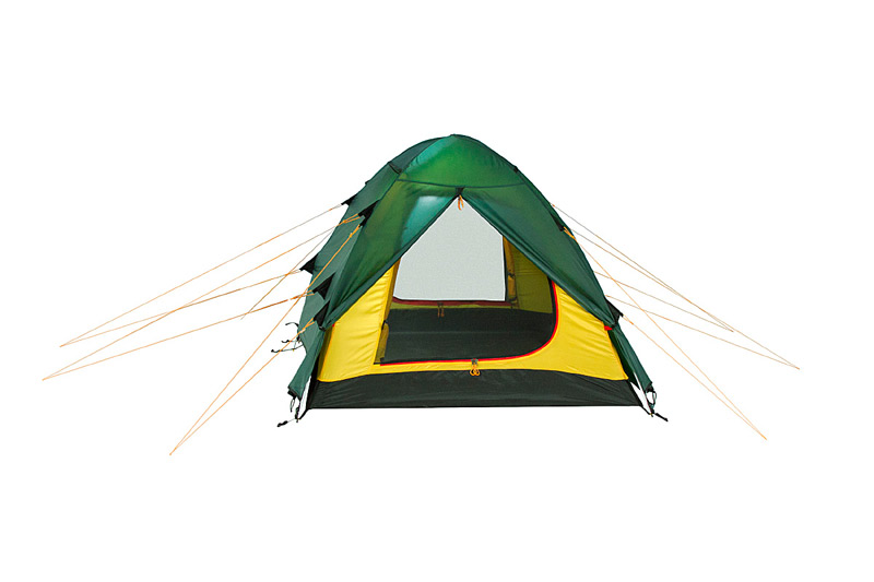 Трехместная туристическая палатка с ветроустойчивой конструкцией. Alexika Nakra 3