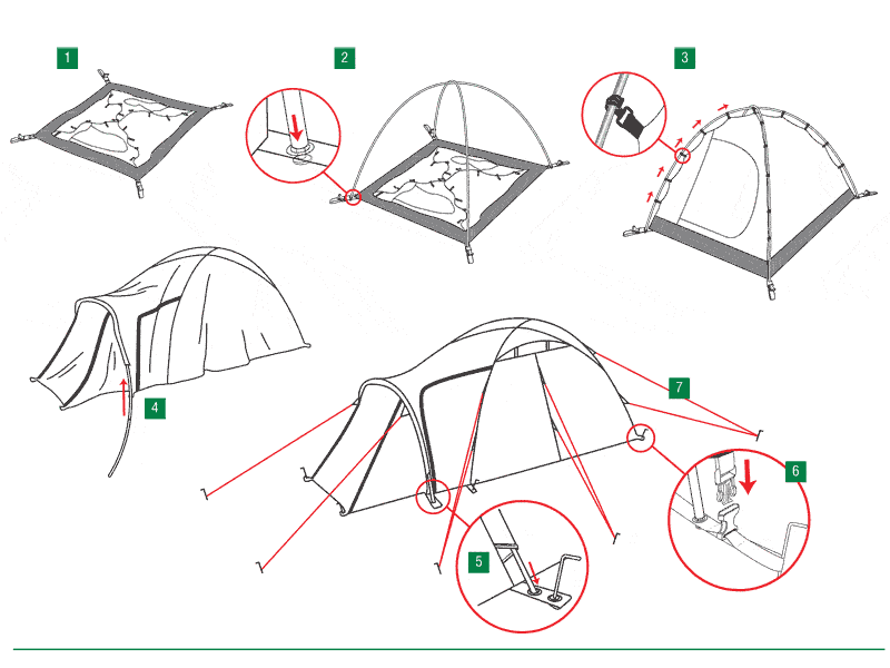 Инструкция по сборки палатки